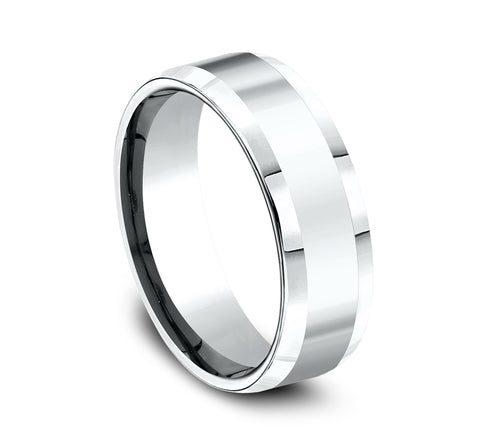 Benchmark The Highland 8MM High Polish Comfort Fit Wedding Band