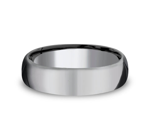 Benchmark The Euro Classic 6.5mm Tantalum High Polish Comfort Fit Wedding Band