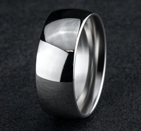 Benchmark Classic 8mm Comfort Fit High Polish Wedding Band