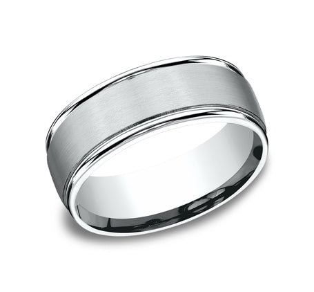 Benchmark Washington Comfort-Fit 8MM Satin Finish Wedding Band