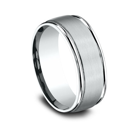 Benchmark Washington Comfort-Fit 8MM Satin Finish Wedding Band