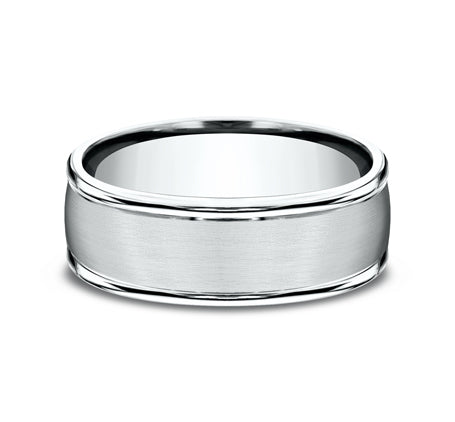 Benchmark Washington Comfort-Fit 8MM Satin Finish Wedding Band