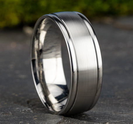 Benchmark Washington Comfort-Fit 8MM Satin Finish Wedding Band
