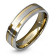 Load image into Gallery viewer, Simon G. 6mm White and Rose Gold Two-Tone Men&#39;s Wedding Ring
