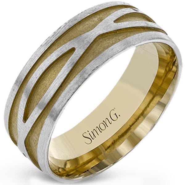 Simon G. 8MM Infinity Twist Design Wedding Band