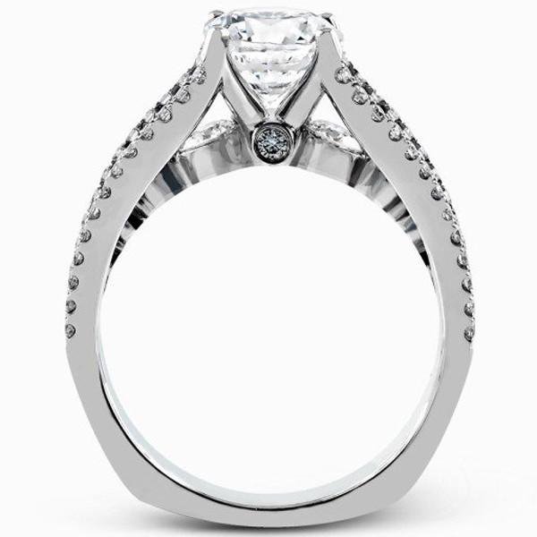 Simon G. Contemporary Cathedral Tension Set Style Diamond Engagement Ring