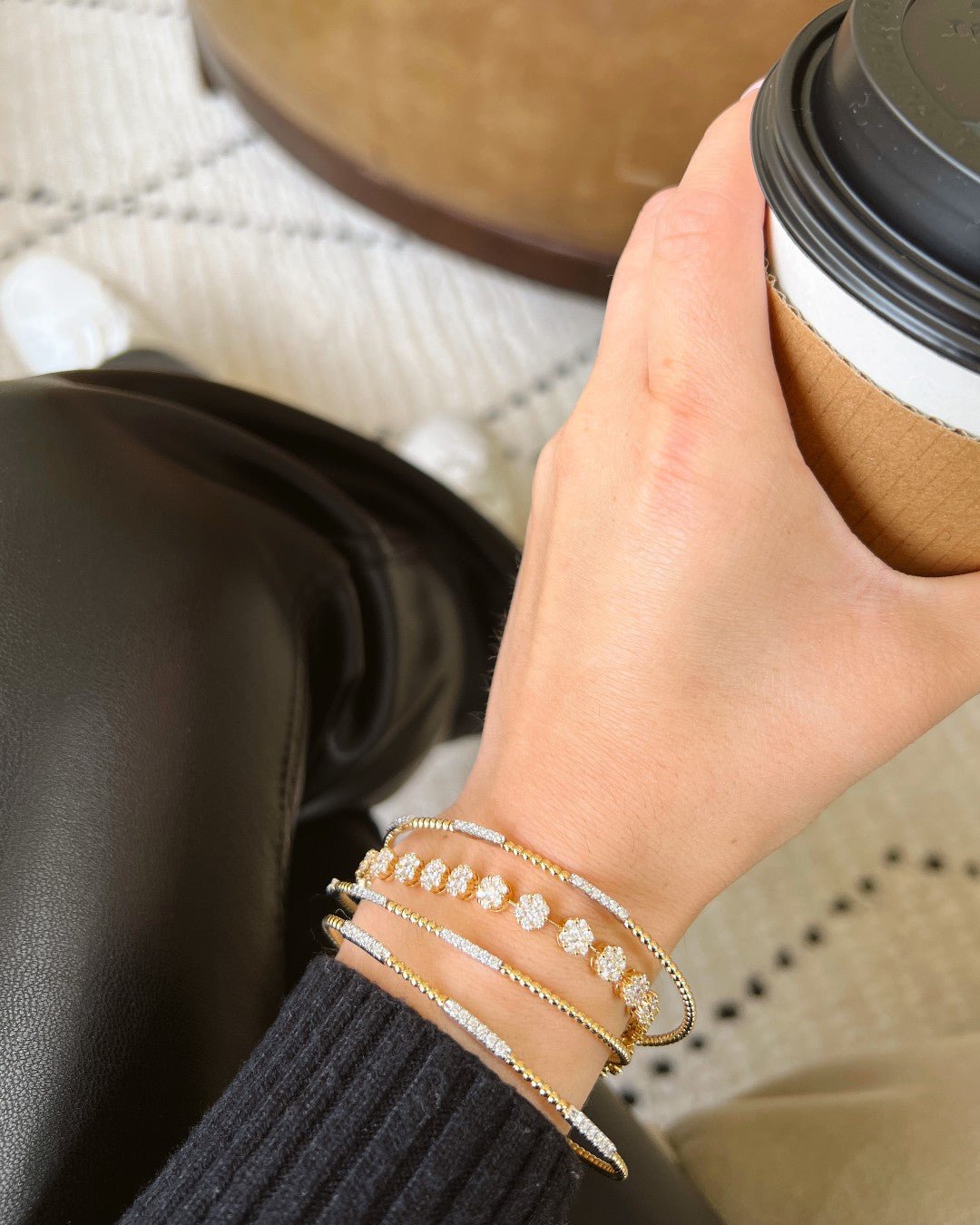 Simon G. Diamond Pave Bangle Bracelet