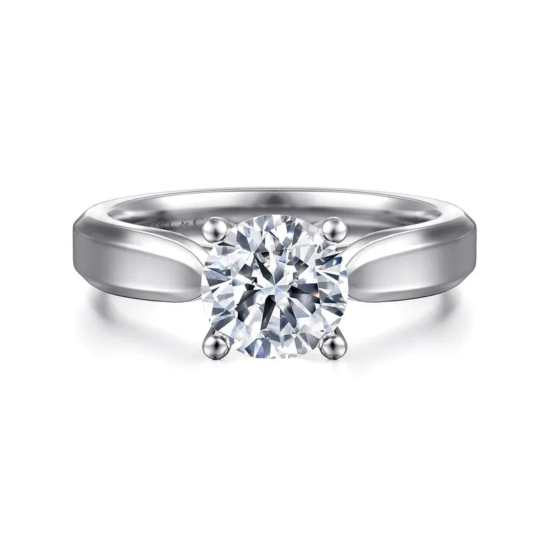 Gabriel & Co. White Gold Jamie Round Solitaire 1.25-carat round-cut diamond Engagement Ring