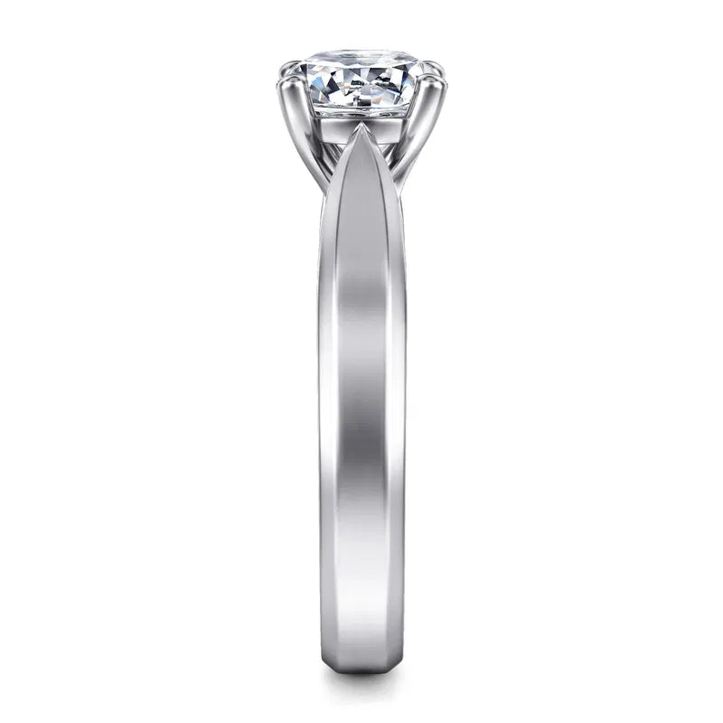 Gabriel & Co. White Gold Jamie Round Solitaire 1.25-carat round-cut diamond Engagement Ring