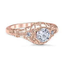 Load image into Gallery viewer, Whitehouse Brothers &quot;Edwardian Blossom&quot; Vintage Style Diamond Engagement Ring
