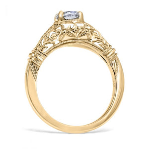 Whitehouse Brothers "Edwardian Blossom" Vintage Style Diamond Engagement Ring