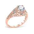 Load image into Gallery viewer, Whitehouse Brothers Floral Burst Diamond Engagement Ring
