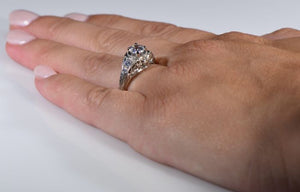 Whitehouse Brothers Floral Burst Diamond Engagement Ring