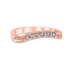 Load image into Gallery viewer, Whitehouse Brothers Floral Burst Vintage Style Diamond Wedding Ring
