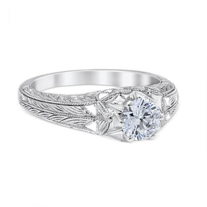 Whitehouse Brothers "Sweeping Lace" Diamond Engagement Ring