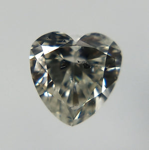 0.19 ct heart IGI certified Loose diamond, I color | I1 clarity