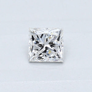 0.31 ct princess GIA certified Loose diamond, D color | SI1 clarity