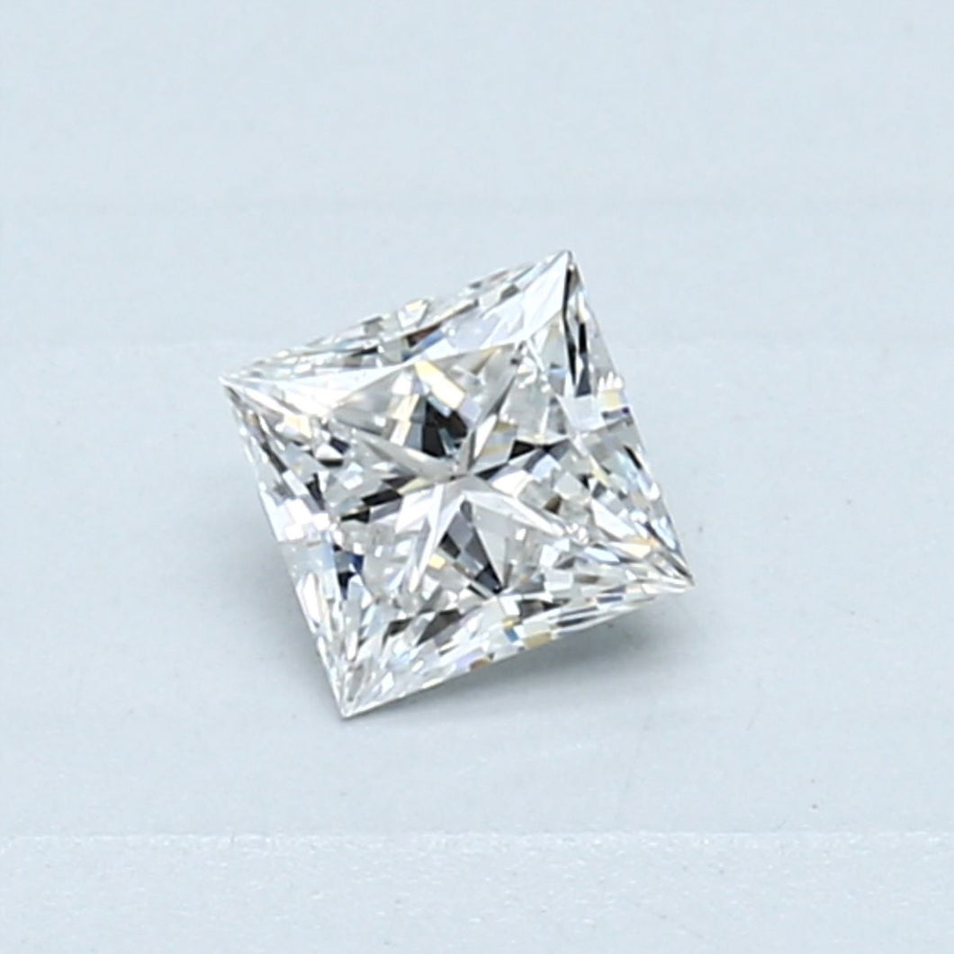 0.33 ct princess GIA certified Loose diamond, E color | SI1 clarity