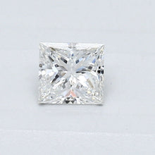 Load image into Gallery viewer, 0.33 ct princess GIA certified Loose diamond, E color | SI1 clarity
