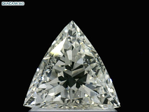 0.60 ct triangular GIA certified Loose diamond, K color | VS2 clarity