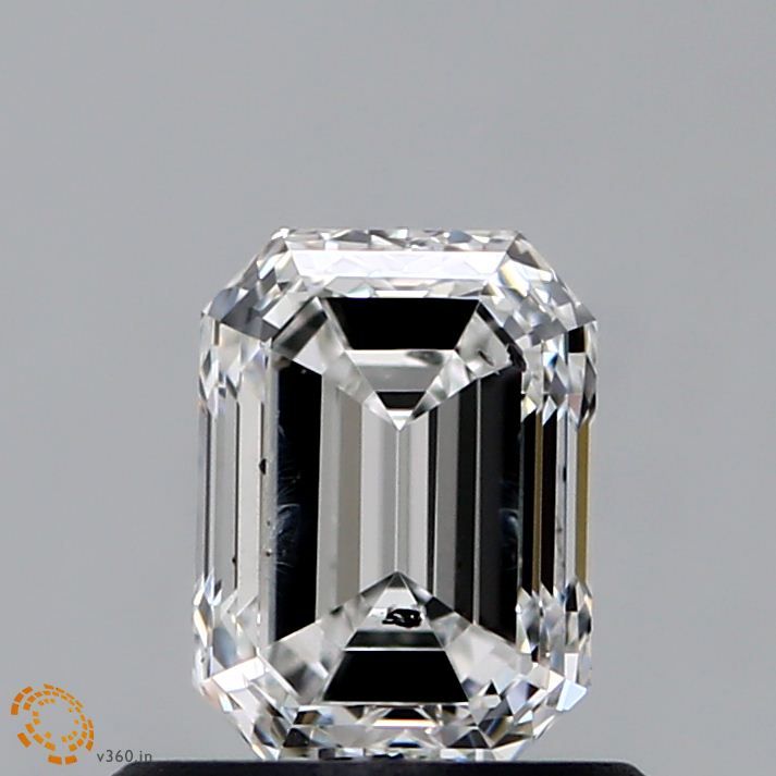 0.71 ct emerald IGI certified Loose diamond, F color | I1 clarity