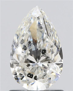 1.00 ct pear GIA certified Loose diamond, G color | I1 clarity