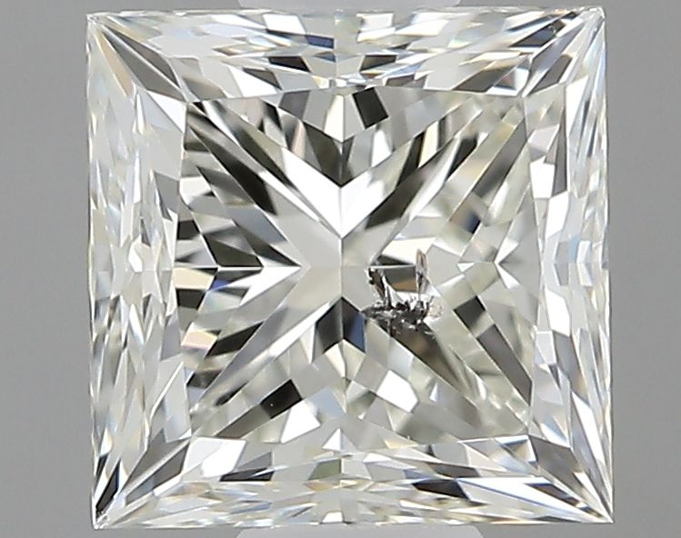 1.00 ct princess GIA certified Loose diamond, K color | I1 clarity