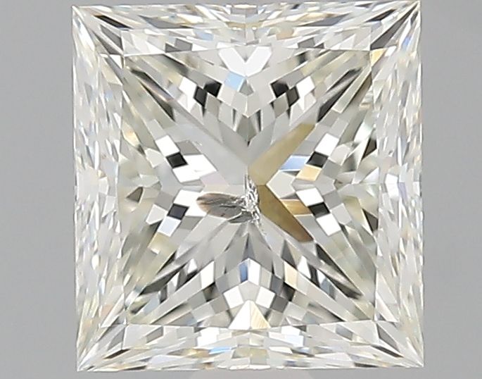 1455168049- 1.50 ct princess GIA certified Loose diamond, L color | I1 clarity