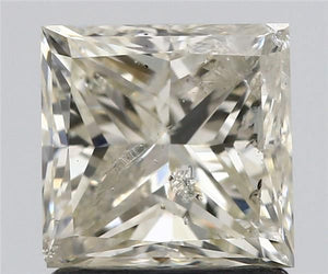 1.50 ct princess IGI certified Loose diamond, K color | I1 clarity