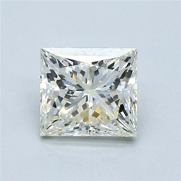 1.52 ct princess GIA certified Loose diamond, M color | SI2 clarity