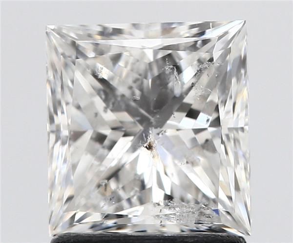 1.60 ct princess GIA certified Loose diamond, G color | I1 clarity
