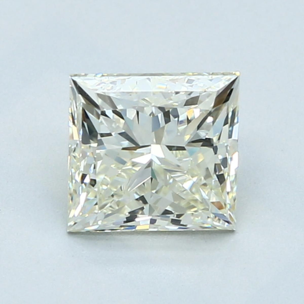 1.70 ct princess HRD certified Loose diamond, L color | VVS2 clarity