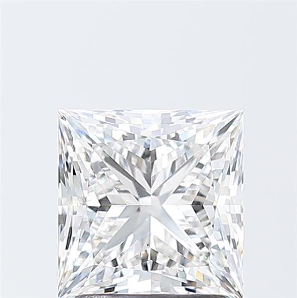 2.00 ct princess IGI certified Loose diamond, F color | VS2 clarity