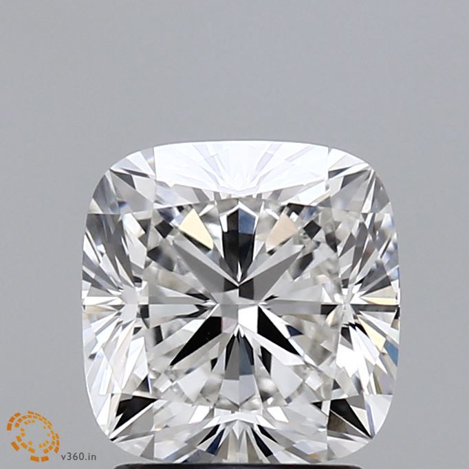 2.02 ct cushion brilliant IGI certified Loose diamond, F color | VVS2 clarity