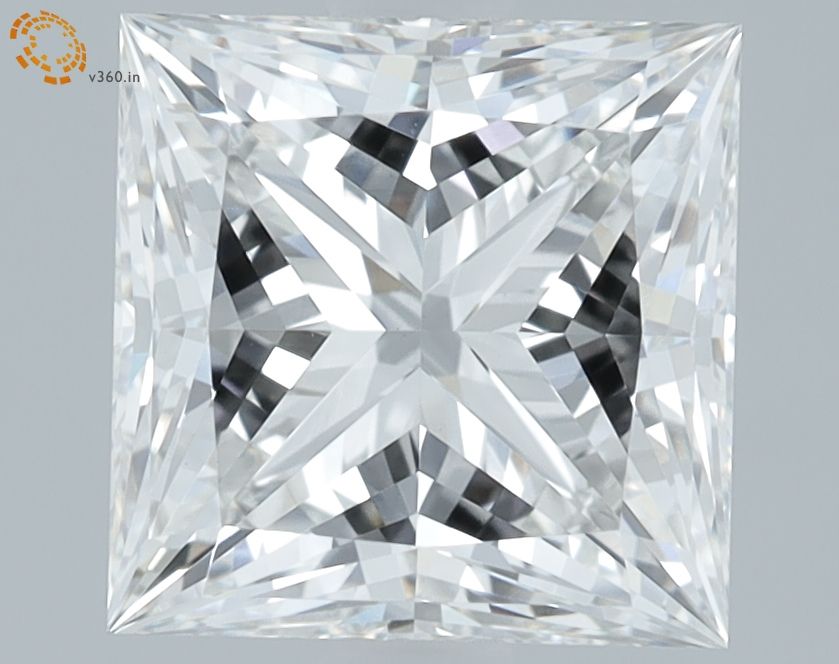 2.02 ct princess IGI certified Loose diamond, F color | VVS2 clarity