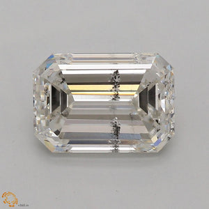 2.03 ct emerald IGI certified Loose diamond, J color | I1 clarity