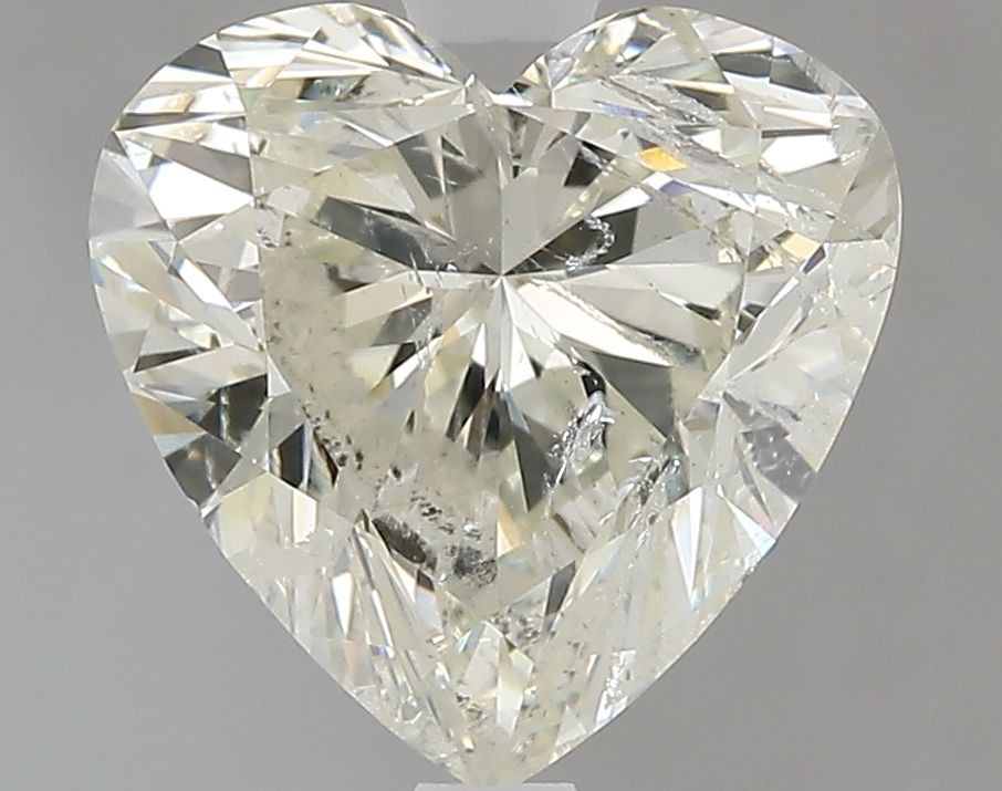 2.05 ct heart IGI certified Loose diamond, K color | I1 clarity
