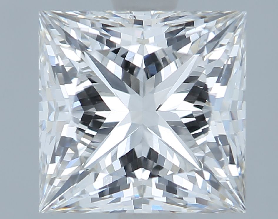 2.05 ct princess IGI certified Loose diamond, G color | VS1 clarity