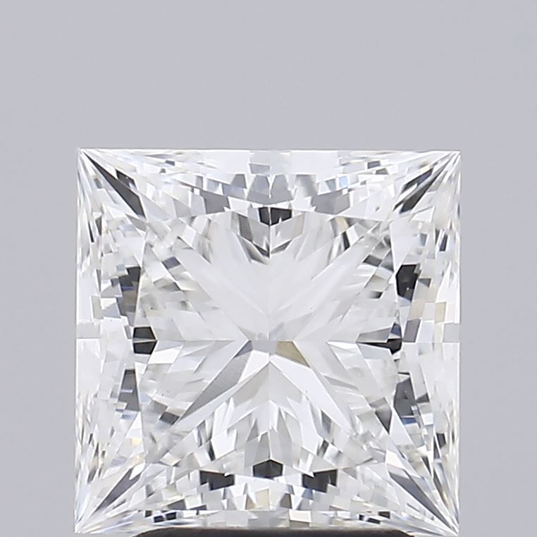 2.06 ct princess IGI certified Loose diamond, F color | VS1 clarity