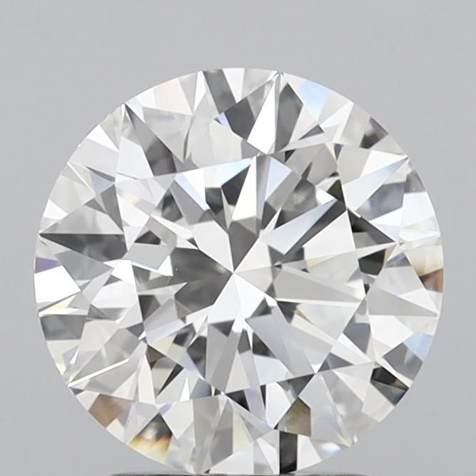 2.09 ct round IGI certified Loose diamond, F color | VVS2 clarity | EX cut
