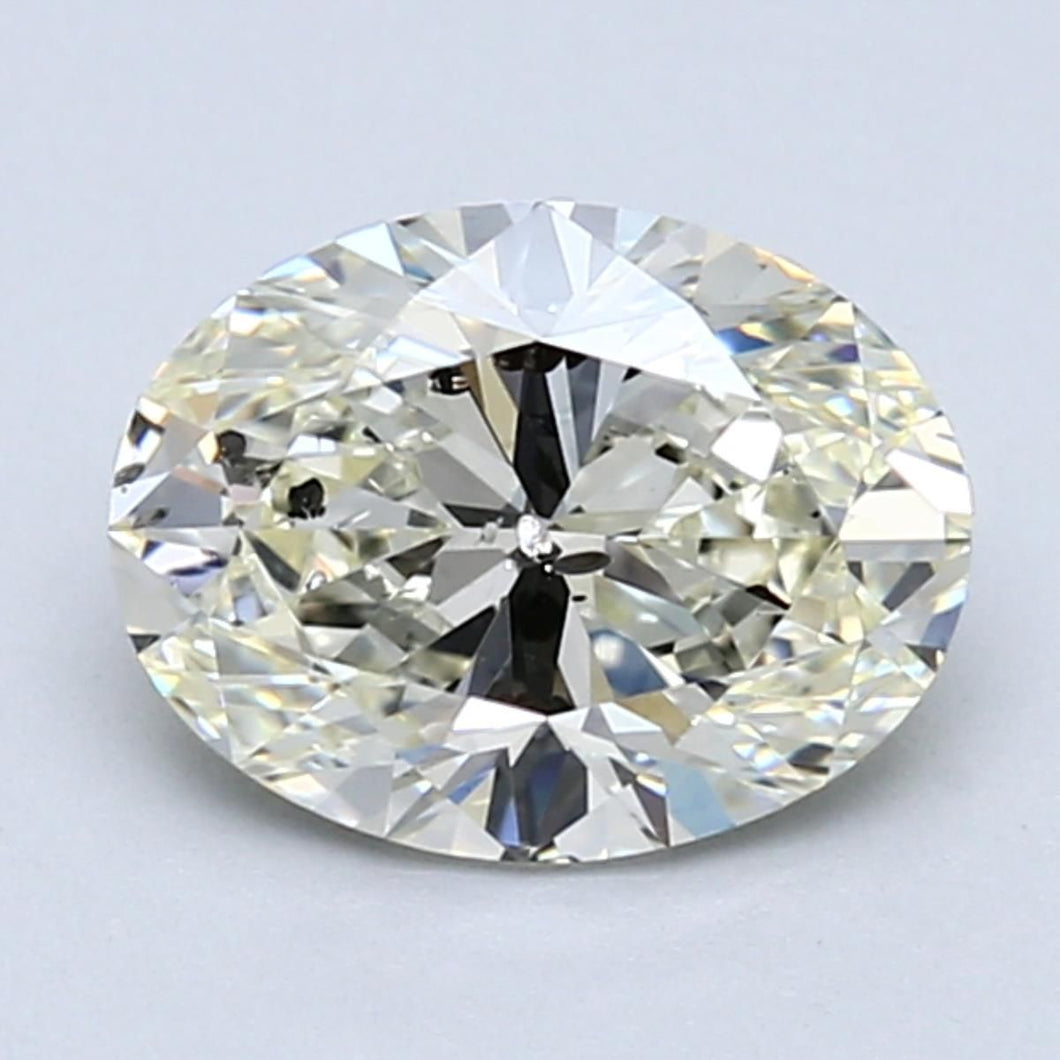 220000086762- 1.71 ct oval HRD certified Loose diamond, K color | SI2 clarity