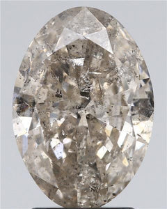 2.25 ct oval IGI certified Loose diamond, L color | I1 clarity
