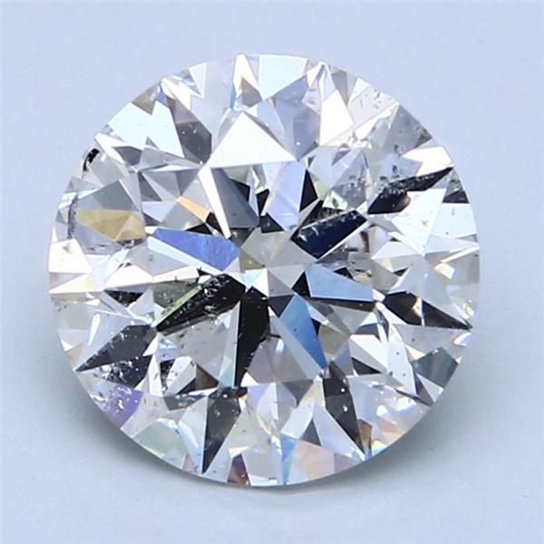 3.00 ct round EGL certified Loose diamond, D color | SI1 clarity | EX cut