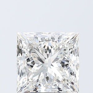 3.04 ct princess IGI certified Loose diamond, H color | VS1 clarity