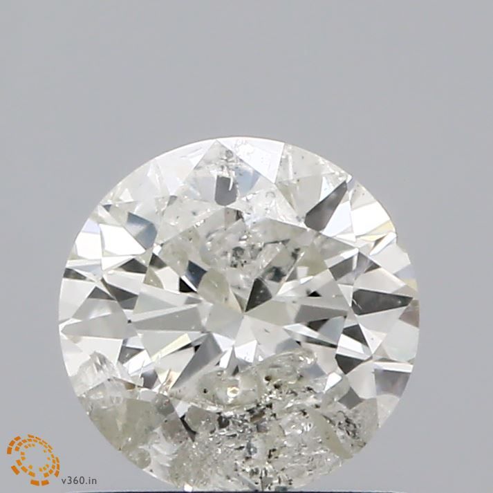 522219377- 0.91 ct round IGI certified Loose diamond, J color | I2 clarity | VG cut