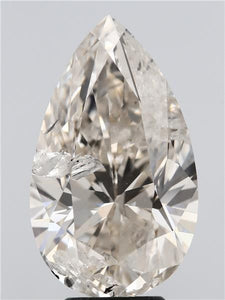 6.62 ct pear IGI certified Loose diamond, K color | I1 clarity
