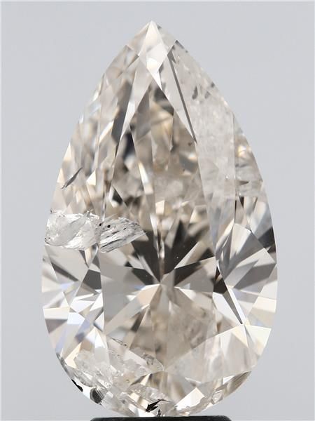 6.62 ct pear IGI certified Loose diamond, K color | I1 clarity