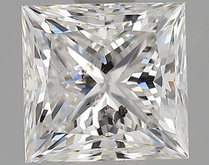 7431407578- 1.00 ct princess GIA certified Loose diamond, G color | I1 clarity