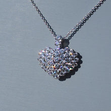 Load and play video in Gallery viewer, Video of Simon G. Round Cut Bezel Set Diamond Heart Pendant
