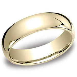 Benchmark Traditional 6MM Comfort Fit Plain Wedding Band